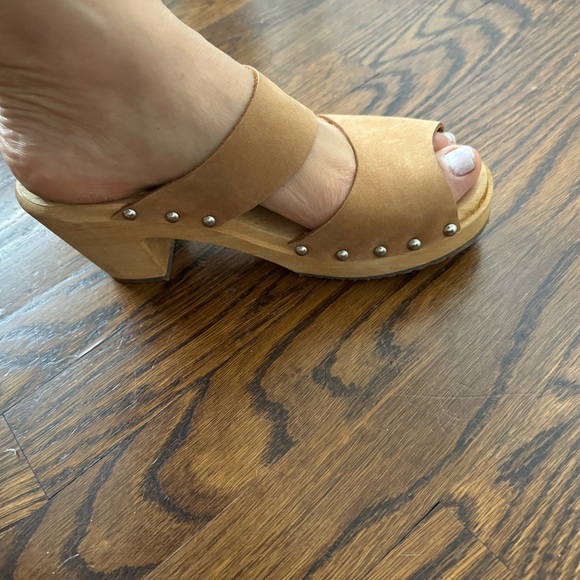 Lundatollan Suede handmade clogs, size 37 - Picture 2 of 3